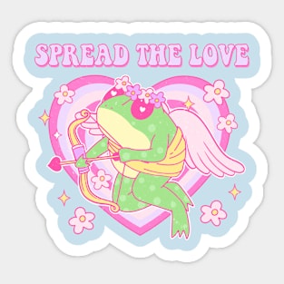 Frog In Love Cupid Frog Spread The Love Couples Love Sticker